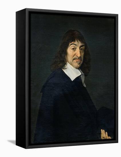 Portrait of Rene Descartes (1596-1650) c.1649-Frans Hals-Framed Stretched Canvas