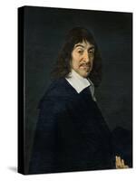 Portrait of Rene Descartes (1596-1650) c.1649-Frans Hals-Stretched Canvas