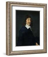 Portrait of Rene Descartes (1596-1650) c.1649-Frans Hals-Framed Giclee Print