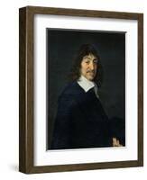 Portrait of Rene Descartes (1596-1650) c.1649-Frans Hals-Framed Giclee Print