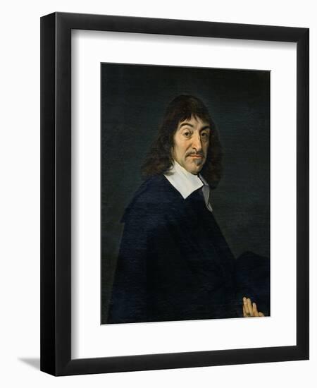 Portrait of Rene Descartes (1596-1650) c.1649-Frans Hals-Framed Giclee Print