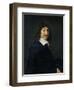 Portrait of Rene Descartes (1596-1650) c.1649-Frans Hals-Framed Premium Giclee Print