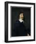 Portrait of Rene Descartes (1596-1650) c.1649-Frans Hals-Framed Premium Giclee Print