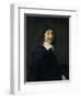 Portrait of Rene Descartes (1596-1650) c.1649-Frans Hals-Framed Premium Giclee Print
