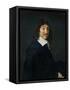 Portrait of Rene Descartes (1596-1650) c.1649-Frans Hals-Framed Stretched Canvas