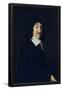 Portrait of Rene Descartes - 1649 - 77,5x68,5 cm - oil on canvas. LOUVRE MUSEUM-PAINTINGS, FRANCE-FRANS HALS-Framed Poster