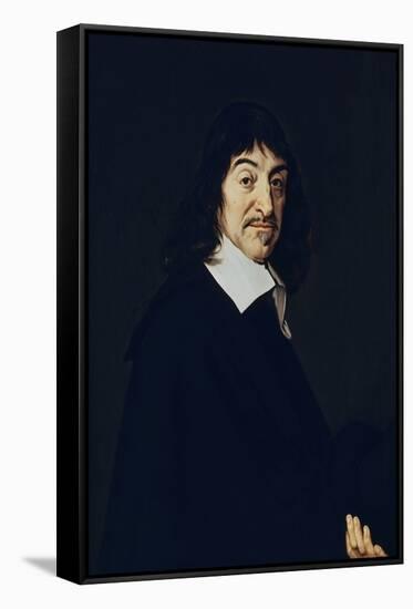 Portrait of Rene Descartes - 1649 - 77,5x68,5 cm - oil on canvas. LOUVRE MUSEUM-PAINTINGS, FRANCE-FRANS HALS-Framed Stretched Canvas