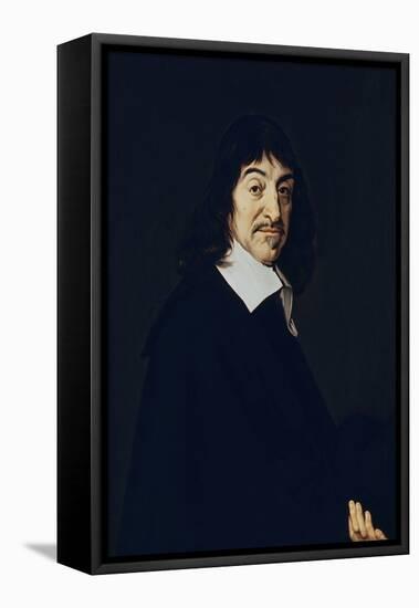 Portrait of Rene Descartes - 1649 - 77,5x68,5 cm - oil on canvas. LOUVRE MUSEUM-PAINTINGS, FRANCE-FRANS HALS-Framed Stretched Canvas