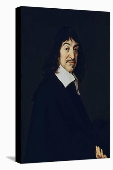 Portrait of Rene Descartes - 1649 - 77,5x68,5 cm - oil on canvas. LOUVRE MUSEUM-PAINTINGS, FRANCE-FRANS HALS-Stretched Canvas