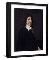 Portrait of Rene Descartes Philosopher. Ca. 1640-Frans Hals-Framed Art Print