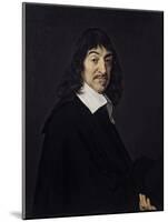 Portrait of Rene Descartes Philosopher. Ca. 1640-Frans Hals-Mounted Art Print