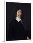 Portrait of Rene Descartes Philosopher. Ca. 1640-Frans Hals-Framed Art Print