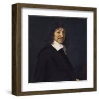 Portrait of René Descartes-Frans Hals-Framed Art Print