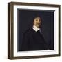 Portrait of René Descartes-Frans Hals-Framed Art Print