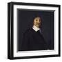 Portrait of René Descartes-Frans Hals-Framed Art Print