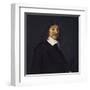 Portrait of René Descartes-Frans Hals-Framed Art Print