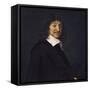 Portrait of René Descartes-Frans Hals-Framed Stretched Canvas