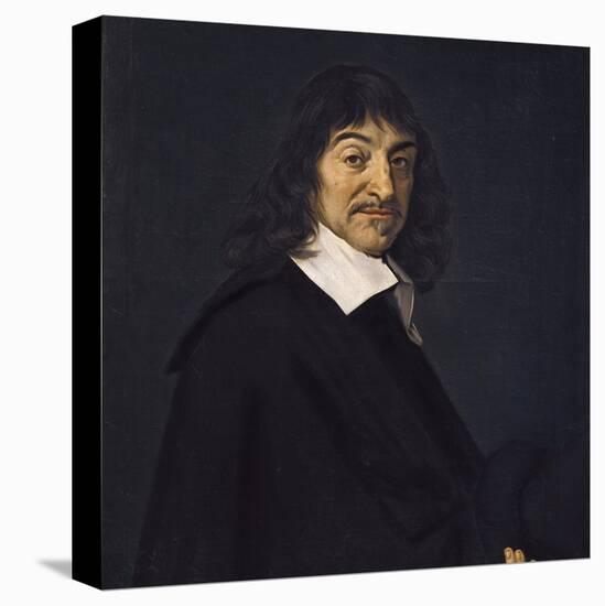 Portrait of René Descartes-Frans Hals-Stretched Canvas