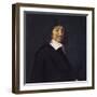 Portrait of René Descartes-Frans Hals-Framed Art Print