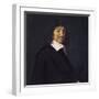 Portrait of René Descartes-Frans Hals-Framed Art Print
