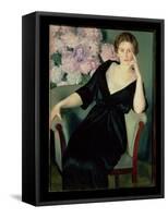 Portrait of Rene Ivanovna Notgaft (B.1880) 1914-Boris Kustodiyev-Framed Stretched Canvas