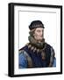 Portrait of Rene of Anjou, also known as King Rene I of Naples (1409-1480)-French School-Framed Giclee Print