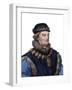 Portrait of Rene of Anjou, also known as King Rene I of Naples (1409-1480)-French School-Framed Giclee Print