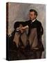 Portrait of Renoir-Frederic Bazille-Stretched Canvas