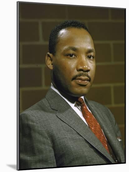 Portrait of Rev. Martin Luther King, Jr-null-Mounted Photographic Print
