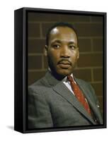 Portrait of Rev. Martin Luther King, Jr-null-Framed Stretched Canvas