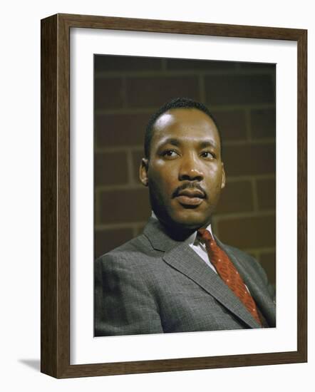 Portrait of Rev. Martin Luther King, Jr-null-Framed Photographic Print