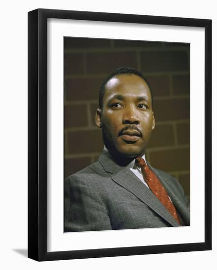 Portrait of Rev. Martin Luther King, Jr-null-Framed Photographic Print