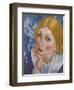 Portrait of Ria, 1915-Kuzma Sergeyevich Petrov-Vodkin-Framed Giclee Print