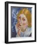 Portrait of Ria, 1915-Kuzma Sergeyevich Petrov-Vodkin-Framed Giclee Print