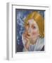 Portrait of Ria, 1915-Kuzma Sergeyevich Petrov-Vodkin-Framed Giclee Print