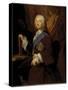 Portrait of Richard Boyle, 3rd Earl of Burlington, 1743-George Knapton-Stretched Canvas