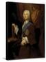Portrait of Richard Boyle, 3rd Earl of Burlington, 1743-George Knapton-Stretched Canvas