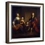 Portrait of Richard Boyle, 3rd Earl of Burlington, with His Three Sisters, Elizabeth, Juliana and…-Godfrey Kneller-Framed Giclee Print