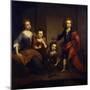 Portrait of Richard Boyle, 3rd Earl of Burlington, with His Three Sisters, Elizabeth, Juliana and…-Godfrey Kneller-Mounted Giclee Print