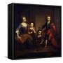 Portrait of Richard Boyle, 3rd Earl of Burlington, with His Three Sisters, Elizabeth, Juliana and…-Godfrey Kneller-Framed Stretched Canvas