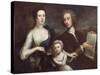 Portrait of Richard Boyle and Dorothy Savile-William Aikman-Stretched Canvas