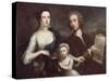 Portrait of Richard Boyle and Dorothy Savile-William Aikman-Stretched Canvas