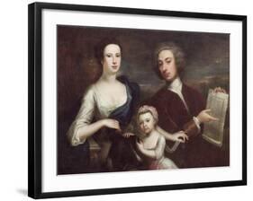 Portrait of Richard Boyle and Dorothy Savile-William Aikman-Framed Giclee Print