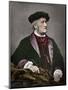 Portrait of Richard Wagner (1813-1883), German composer 1871 Digital colouring-Franz Hanfstaengl-Mounted Giclee Print