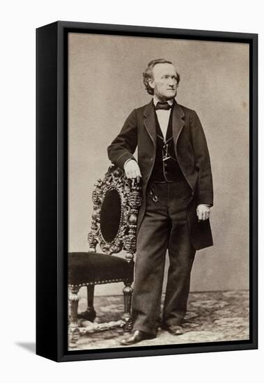 Portrait of Richard Wagner, c.1870-German School-Framed Stretched Canvas