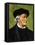 Portrait of Richard Wagner, Composer of the Flying Dutchman-null-Framed Stretched Canvas