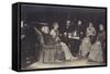 Portrait of Richard Wagner with Friends and Family-German photographer-Framed Stretched Canvas