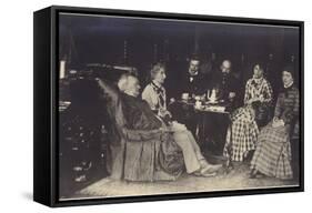 Portrait of Richard Wagner with Friends and Family-German photographer-Framed Stretched Canvas