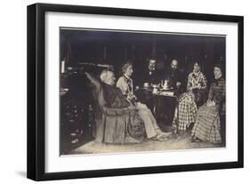 Portrait of Richard Wagner with Friends and Family-German photographer-Framed Photographic Print