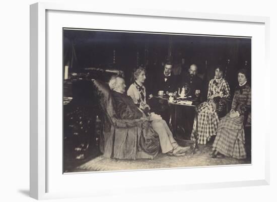 Portrait of Richard Wagner with Friends and Family-German photographer-Framed Photographic Print